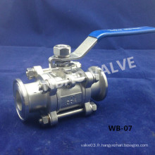 Chine En acier inoxydable Clamp Sanitary Ball Valve 1 &quot;304 Factory